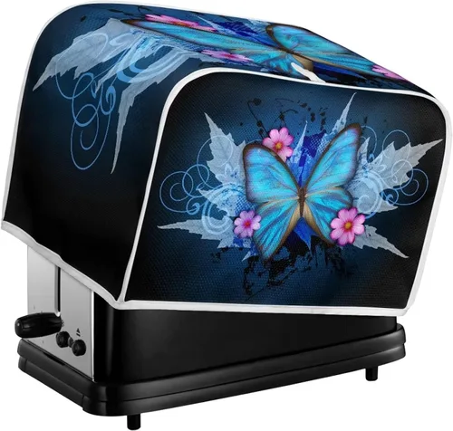 Vista 6 de Xoenoiee Axolotl - Cubierta para tostadoras con diseño de flor de cerezo, cubiertas para hacer pan, cubierta de polvo para electrodomésticos Flor