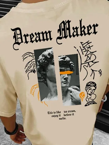 Vista 5 de SHENHE Camiseta de manga corta con cuello redondo y estampado floral para hombre