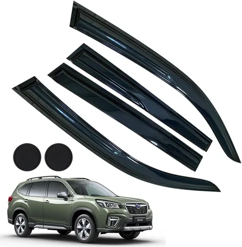 Vista 22 de Protección contra la lluvia para 4Runner 2010-2022, deflectores de ventana lateral con cinta adhesiva para 4Runner, viseras de ventana para autos