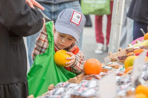 Vista 7 de ChicoBag Bolsa reutilizable original con clip de mosquetón, bolsas compactas reutilizables para comestibles, ecológicas (paquete de 4)