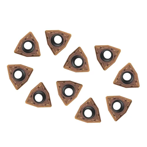 Vista 4 de Insertos de torneado de carburo WCMT06T304 WCMT32.51 TiN Insertos de carburo recubiertos para herramienta de torneado de torno CNC, soporte