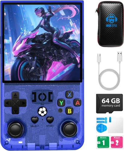 Vista 11 de 2025 R36MAX Retro Handheld Game Console, 4.0 Inch IPS HD Screen Portable Retro Gaming Console,Support 30+ Emulator Console Video Game Console, 64GB