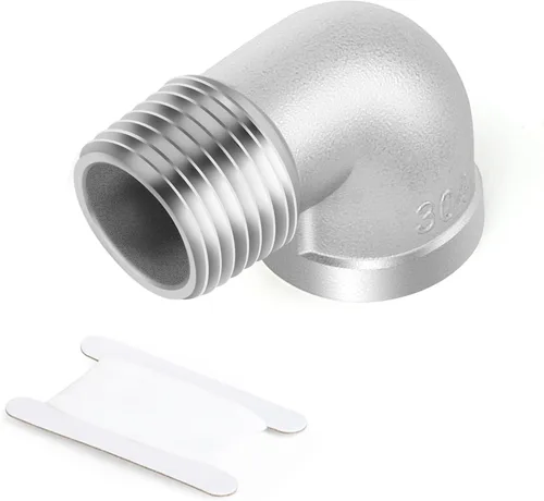 Vista 24 de TAISHER 2 piezas de acero inoxidable 304 accesorios de codo de 90 grados, tubo hembra NPT de 1 pulgada a 1 pulgada NPT hembra 304 accesorio