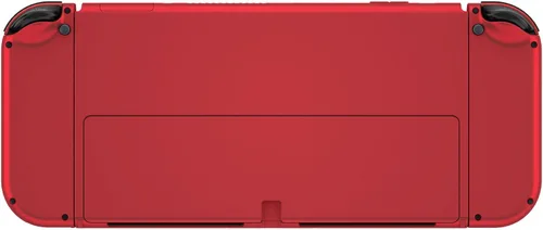 Vista 9 de eXtremeRate Vampire Red Soft Touch - Juego completo de carcasa para Nintendo Switch OLED, placa trasera de consola de repuesto y soporte de metal