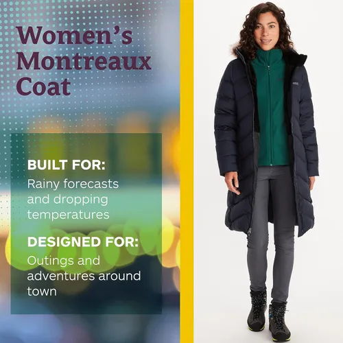 Vista 4 de MARMOT Abrigo acolchado de plumón largo Montreaux para mujer