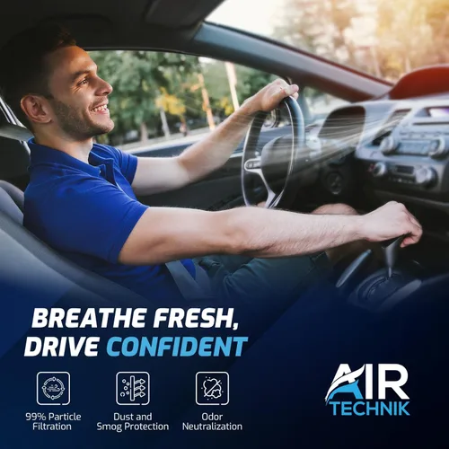 Vista 2 de AirTechnik CF11183 - Filtro de aire de cabina con carbón activado Compatible con Dodge Durango 2011-2025, Jeep Grand Cherokee 2011-2021, Grand