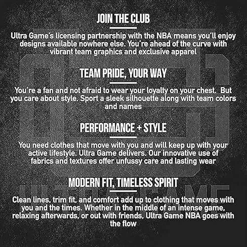 Vista 6 de Ultra Game Men's NBA Official Super Soft Midtown Hoodie Sweatshirt