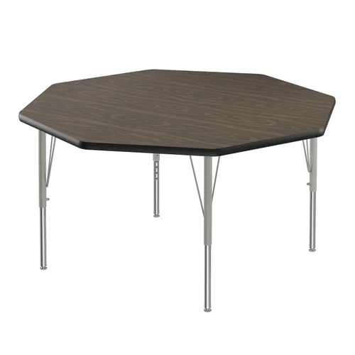 Vista 53 de Correll - Mesa rectangular de actividades para el aula de 24 x 36 pulgadas, altura ajustable (19-29 pulgadas), granito negro, parte superior
