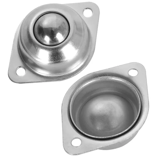 Vista 3 de 16 rodamientos de transferencia de bolas de rodillo, unidad de transferencia de bolas redondas de acero al carbono montada en brida de 5/8 pulgadas