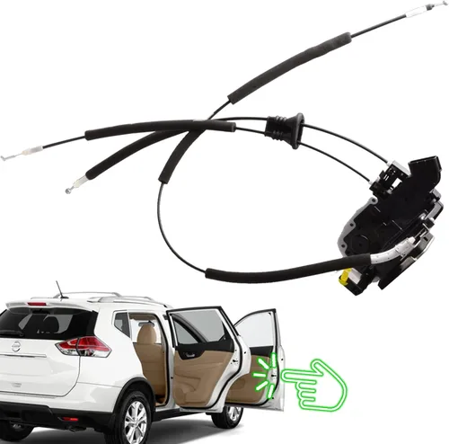 Vista 8 de Actuador de cerradura de puerta delantera izquierda compatible para Nissan Rogue 2008-15 Rogue Select 2014-15 Conjunto de pestillo de puerta