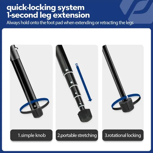 Vista 6 de Fotopro Mini trípode con soporte para teléfono con cabeza esférica desmontable para selfie stick plegado solo 8.6 pulgadas, carga máxima de hasta