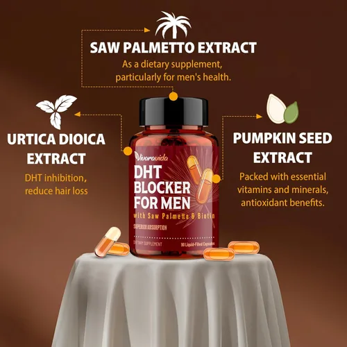 Vista 4 de Vivaravida DHT Blocker for Men with Saw Palmetto & Biotin