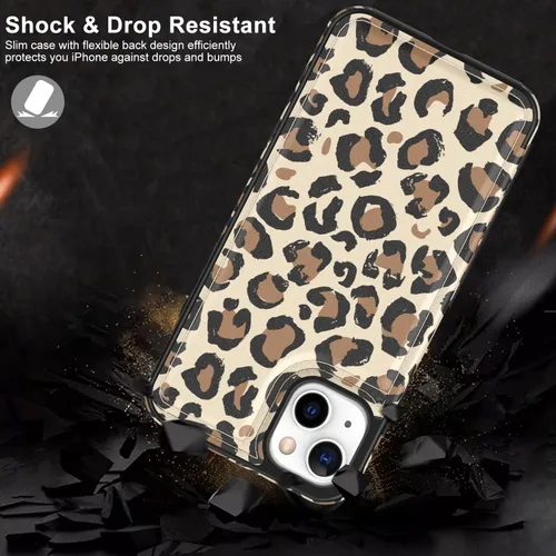 Vista 278 de LETO para iPhone 15 Pro Funda tipo cartera - Tapa tipo folio con patada - Diseños de moda - Tarjetero - Funda protectora para mujeres y niñas - 6.1