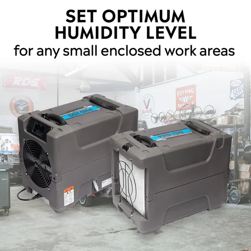 Vista 4 de Drieaz F515 PHD 200 deshumidificador compacto, 12.5 pulgadas de ancho, gris