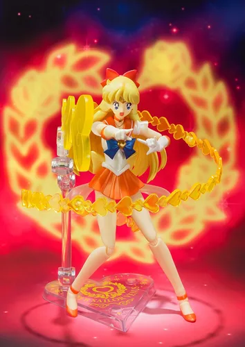 Vista 2 de TAMASHII NATIONS Bandai Super Sailor Venus Pretty Guardian Sailor Moon Figura de acción
