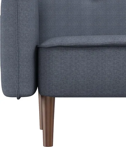 Vista 10 de DHHU Futón convertible, sofá cama moderno con respaldo ajustable, sofá biplaza de 2 asientos para espacios pequeños compactos, apartamento
