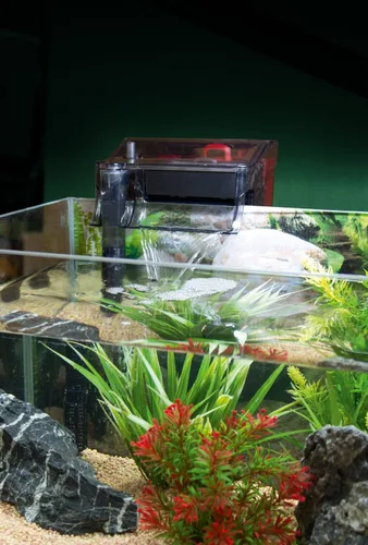 Vista 2 de Fluval C2 Power Filter, filtro de tanque de peces para acuarios de hasta 30 galones.
