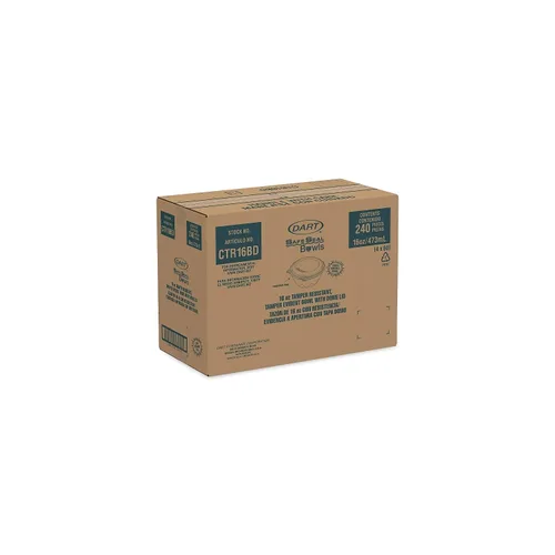 Vista 4 de DART SafeSeal Tazones, transparentes, 3.1 x 11.6 x 22.7 pulgadas