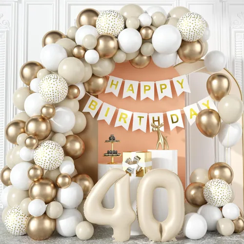 Vista 17 de Decoraciones de Cumpleaños 18 para Niños Globos Negros y Dorados Kit de Arco de Guirnalda con Número 18 Globo de Confeti de Papel de Aluminio