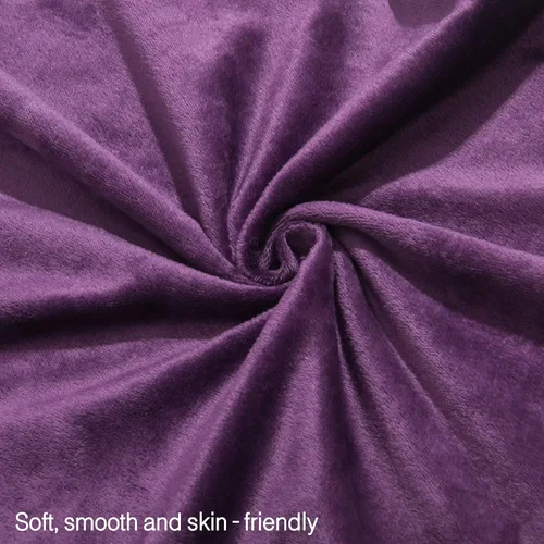 Vista 115 de NTBAY 1 paquete de funda de almohada corporal de terciopelo con cremallera, súper suave y acogedora, funda de almohada larga de franela mullida