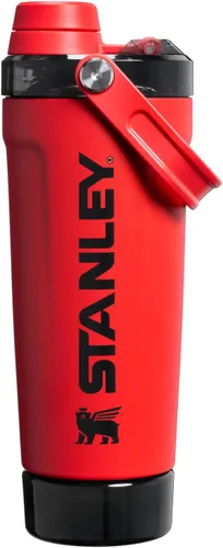 Vista 13 de STANLEY Vitalize - Botella agitadora de 20 onzas Taza agitadora de acero inoxidable aislada y a prueba de fugas Base de almacenamiento y tapa