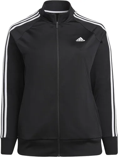 Vista 5 de adidas Top de pista delgada de 3 rayas Essentials para mujer, Negro