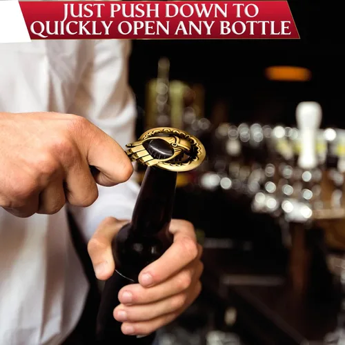 Vista 6 de Abridor de botellas de la Mano del rey, 2 unidades - Estilo Juego de tronos - Bronce y plata - Perfecto regalo para hombres - Accesorios