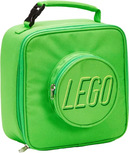 Vista 37 de Bolsa de almuerzo LEGO, duradera y aislada, con bolsillo de malla y compartimento con cremallera, perfecta para comidas sobre la marcha, negra