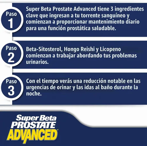 Vista 6 de SUPER BETA PROSTATE Advanced Chewables - Suplemento de apoyo de próstata para la salud masculina (60 masticables, 1 botella)