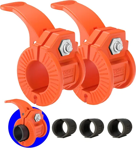 Vista 8 de Pinzas para barra de 1 pulgada, abrazaderas de peso de liberación rápida de 0.9 a 1.18 pulgadas, abrazaderas olímpicas ajustables de varios tamaños