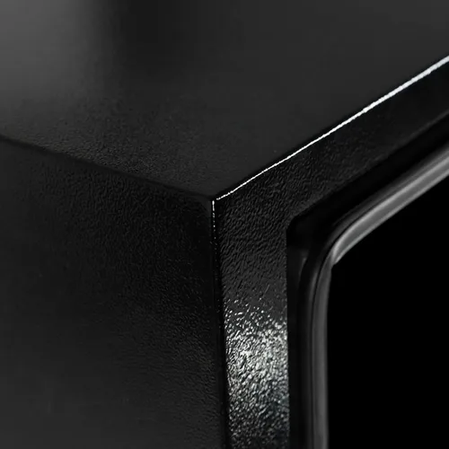 Vista 22 de 24"X18"X18" Black Steel Truck Underbody Flatbox Pickup Tool Box RV ATV Trailer Storage Tools with T-Handle Latch, Job Tool Chest