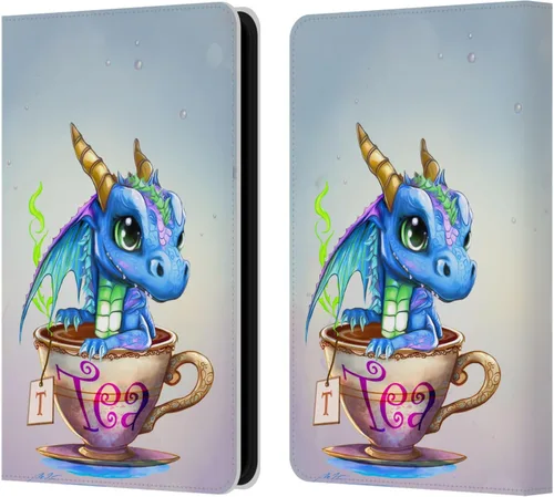 Vista 15 de Head Case Designs Officially Licensed Ruth Thompson Boba Tea Cup O Dragons Leather Wallet Case Compatible with Kindle Paperwhite 1/2 / 3
