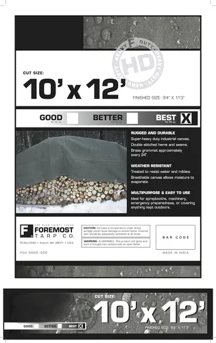 Vista 3 de Lona resistente verde 10x12 Dry Top (10 x 12 pies)