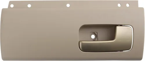 Vista 145 de TRQ Manija de puerta interior delantera izquierda cromada y negra para el lado del conductor compatible con Ford F-150 2012-2014
