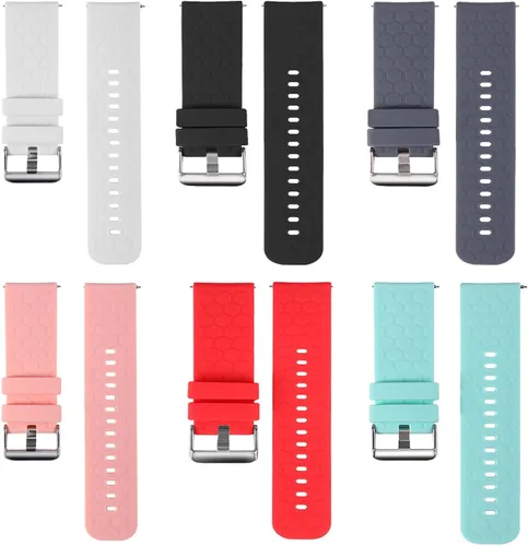 Vista 2 de Correas de reloj compatibles con la pulsera Tamispit Q9 Pro, correas de silicona suave para reloj inteligente ajustables de liberación rápida