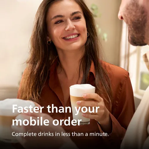 Vista 9 de Philips Máquina de café espresso totalmente automática serie 2300 con sistema de leche LatteGo y molinillo integrado, 4 preajustes de café y agua