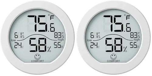 Vista 9 de SECRUI Higrómetro Termómetro para Temperatura de Habitación Medidor de Humedad Termómetro Interior Calibración de Precisión Sensor de Temperatura