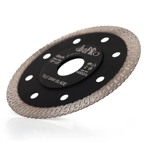 Vista 2 de Hoja de teja de hoja de sierra de diamante de 4 pulgadas para corte de azulejos de cerámica de mármol de granito