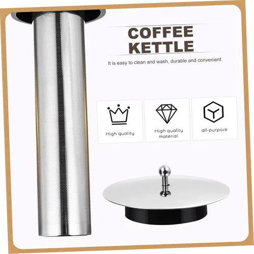 Vista 7 de KICHOUSE Cafetera de vidrio resistente al calor 50.7 fl oz Filtro de café de té de cerveza fría fácil de usar