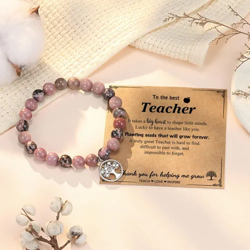 Vista 5 de UNGENT THEM Pulsera de árbol de la vida para mujer, regalos para abuela, nana, suegra, mamá, gigi, tía, cuñada, profesora, cumpleaños, Navidad