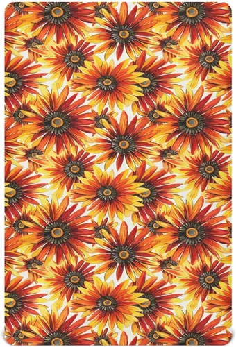 Vista 2 de Fitted Crib Sheets Watercolor Daisy Flower Mini Crib Sheets for Boy & Girl Toddler Mattress Sheets Playard Sheet 21216249