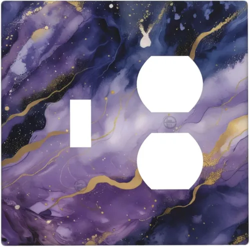 Vista 24 de Azulejos Negros Texturas Modernas Retro Marruecos 1 Gang Cubierta de Interruptor de Luz Sin Dispositivo Placa de Pared en Blanco Decorativa Placa