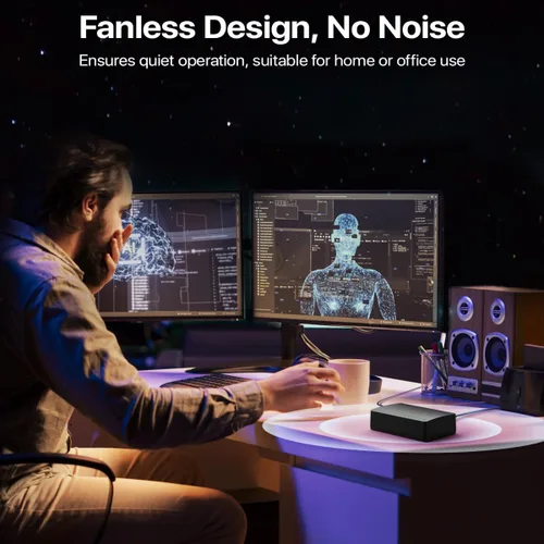 Vista 6 de Tenda SG105, conmutador Gigabit de 5 puertos, interruptor Ethernet no administrado, divisor Ethernet de oficina, Plug & Play, estuche de plástico