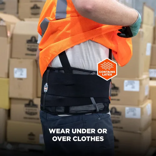 Vista 6 de Ergodyne ProFlex 1100SF - Soporte de espalda para la espalda, cinturón de elastano de 8 pulgadas, soportes patentados que proporcionan soporte