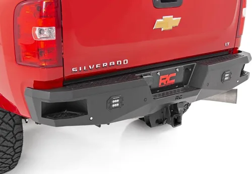 Rough Country Parachoques trasero LED resistente para Chevy Silverado y GMC Sierra 2500HD/3500HD (2011-2019)