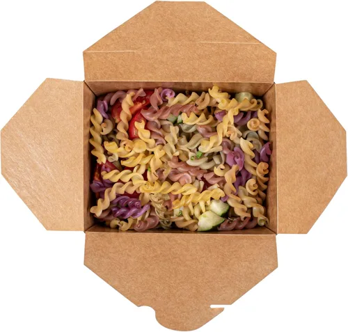 Vista 10 de Restaurantware Bio Tek - Cajas para llevar de 30 onzas, 200 loncheras para llevar, cierre de tabulación, resistentes al calor, desechables, de papel