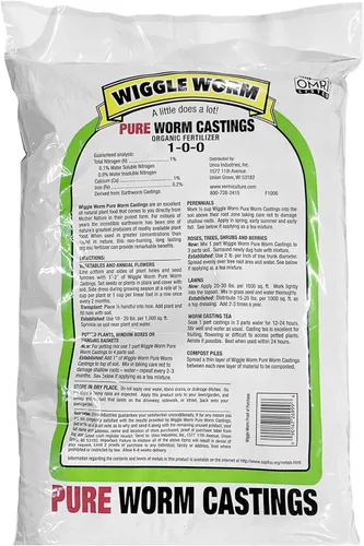 Vista 2 de Abono orgánico Unco Industries Wiggle para mejorar suelos, 15 libras