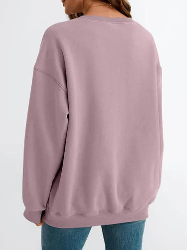 Vista 89 de EFAN Sudaderas de gran tamaño con cuello redondo Y2K para mujer, sudaderas con capucha para otoño, moda 2025, ropa para adolescentes y niñas, lindo