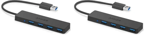 Vista 9 de Anker 4-Port USB 3.0 Ultra Slim – Puerto de catos para MacBook, Mac Pro/mini, iMac, Surface Pro, XPS, Notebook PC, pendrives, unidades de disco