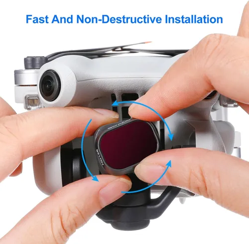 Vista 2 de SKYREAT Juego de filtros ND para accesorios DJI Mini 4 Pro, paquete de 6 (CPL, ND8, ND16, ND32, ND64, ND128)